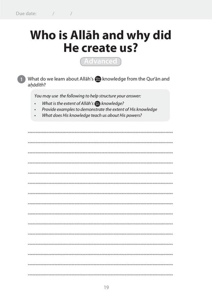 Safar Islamic Studies: Workbook 6