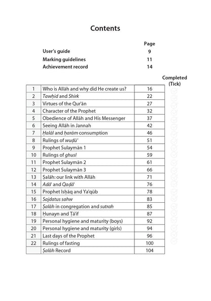Safar Islamic Studies: Workbook 6