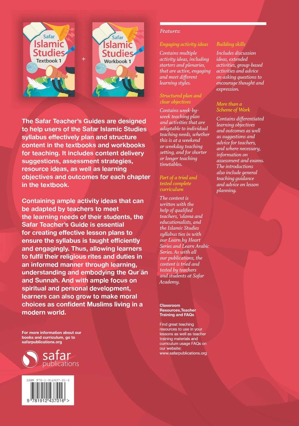 Safar Teacher’s Guide for Islamic Studies – Book 1