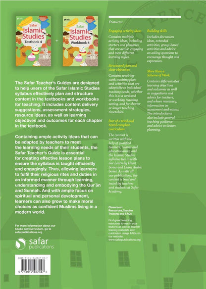 Safar Teacher's Guide for Islamic Studies: Level 4