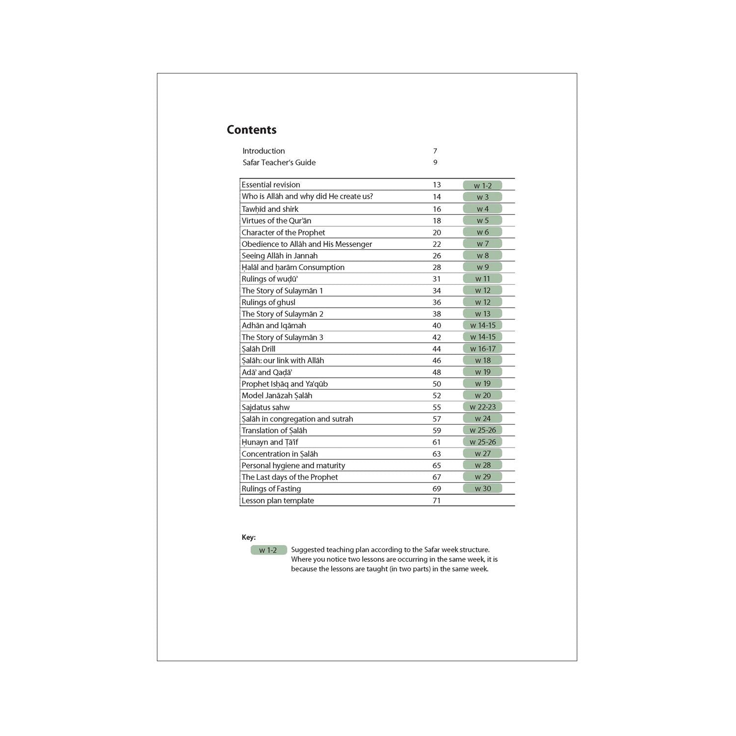 Safar Teacher's Guide for Islamic Studies: Level 6