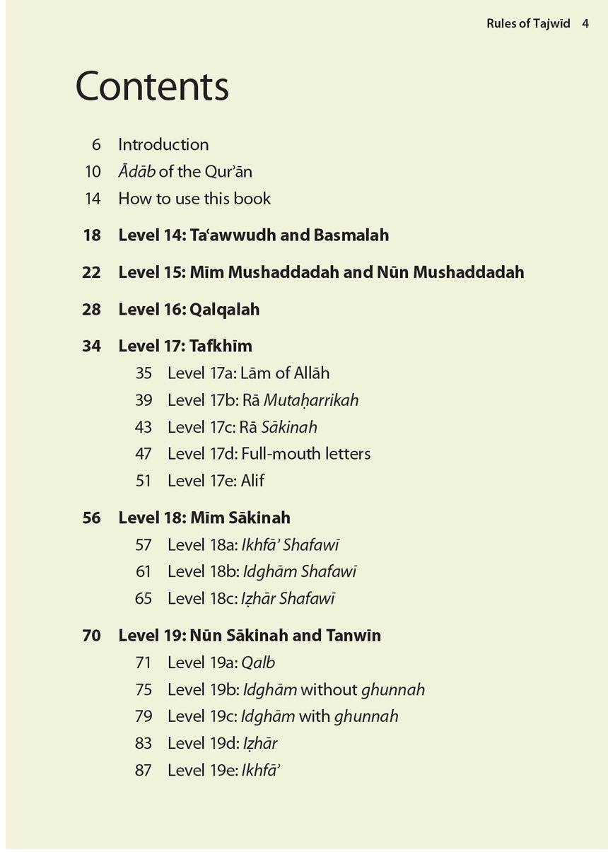 Rules of Tajwid (Madinah Script) – Safar Learn to Read Series