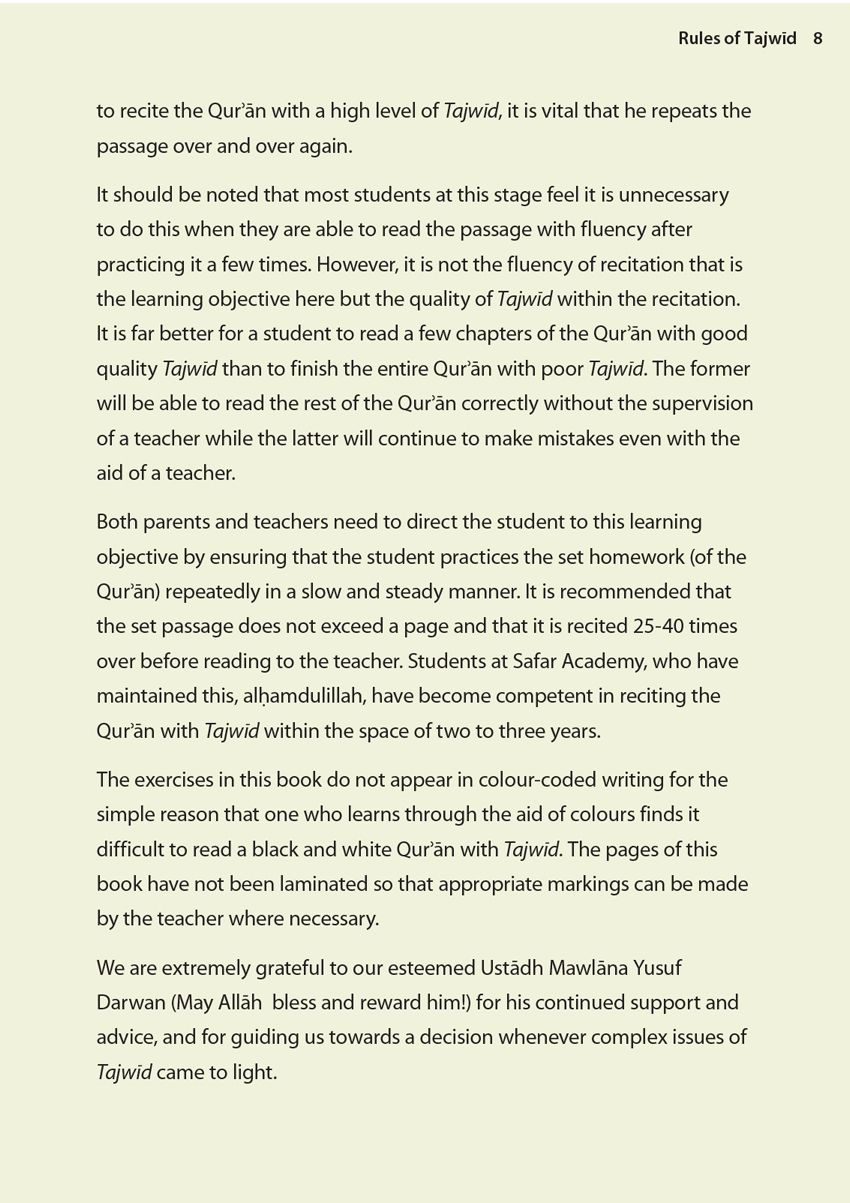 Rules of Tajwid (Madinah Script) – Safar Learn to Read Series