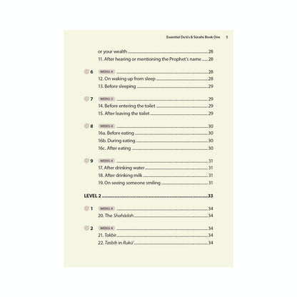 Essential Duas and Surahs: Book 1 (Memorisation) – Learn by Heart Series