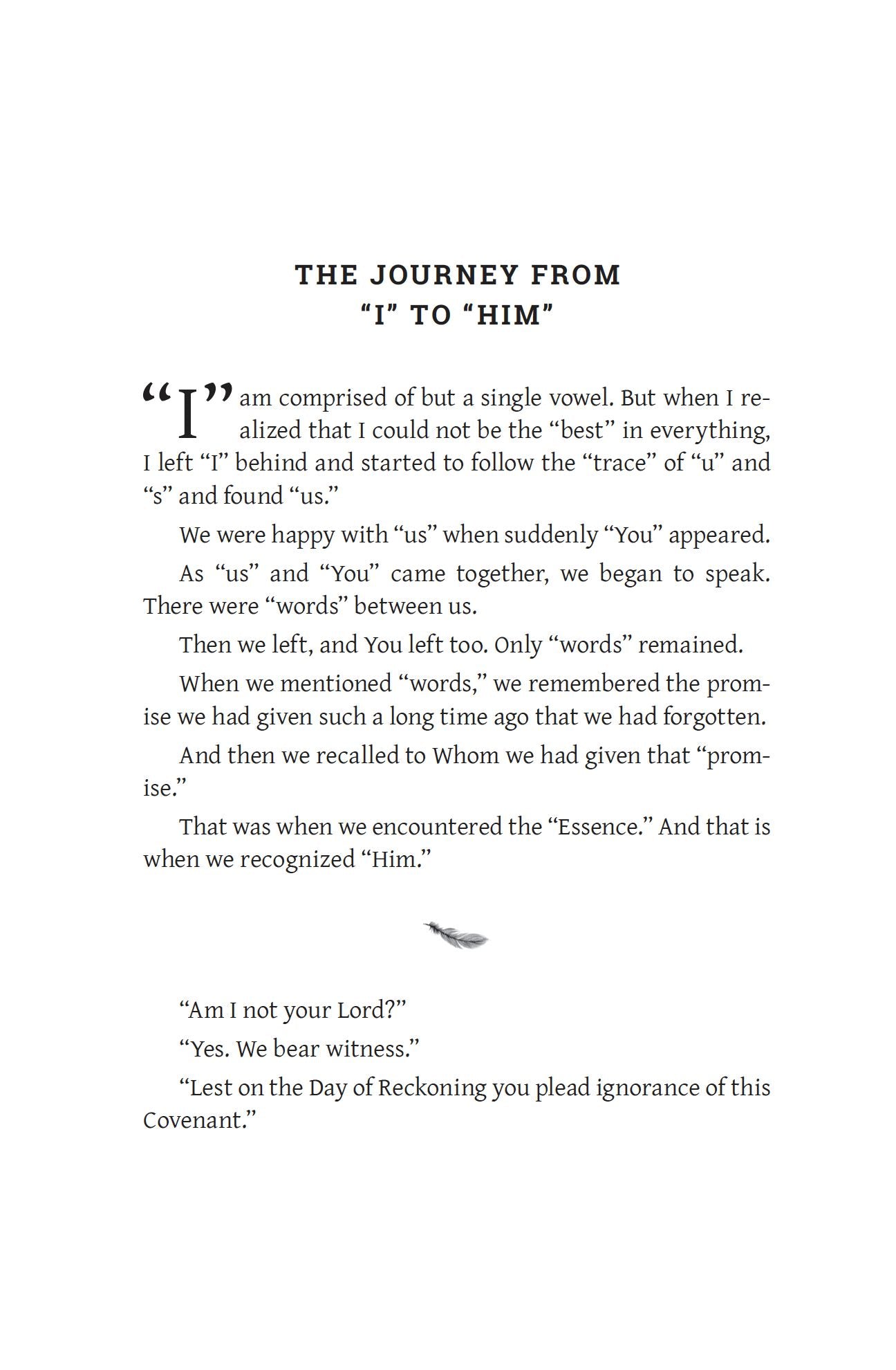 Stories from the Thirty Birds • From “I” to Him