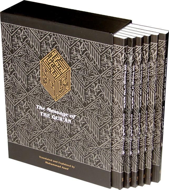 The Message of The Qur'an (Paperback 6 Volumes Set In A Box)