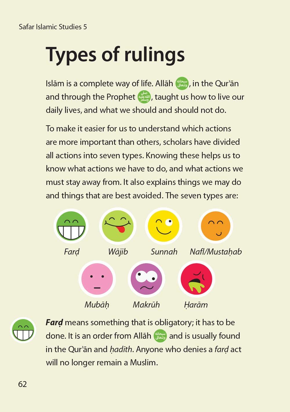 Safar Islamic Studies: Textbook 5